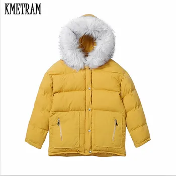 KMETRAM 2019 New Fashion Winter Jacket Women Fake Fur Collar Winter Coat Women Parkas Warm Down Jacket Female outerwear HH444
KMETRAM 2019 New Fashion Winter Jacket Women Fake Fur Collar Winter Coat Women Parkas Warm Down Jacket Female outerwear HH444