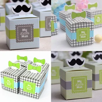 100pcs cheap Lovely "My Little Man" Moustache bowknot tie Wedding Favor Creative Candy Box baby shower gift Box
100pcs cheap Lovely "My Little Man" Moustache bowknot tie Wedding Favor Creative Candy Box baby shower gift Box