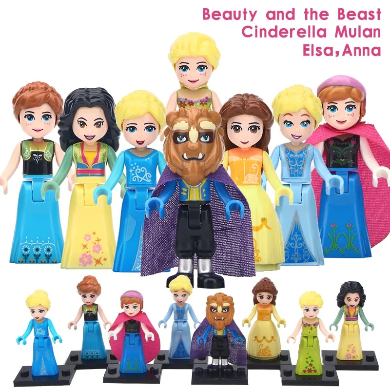 20PCS/LOT Snow World Series Belle Beast Mulan Anna Elsa Action Girl Goku Building Blocks Children Gift Toys
20PCS/LOT Snow World Series Belle Beast Mulan Anna Elsa Action Girl Goku Building Blocks Children Gift Toys