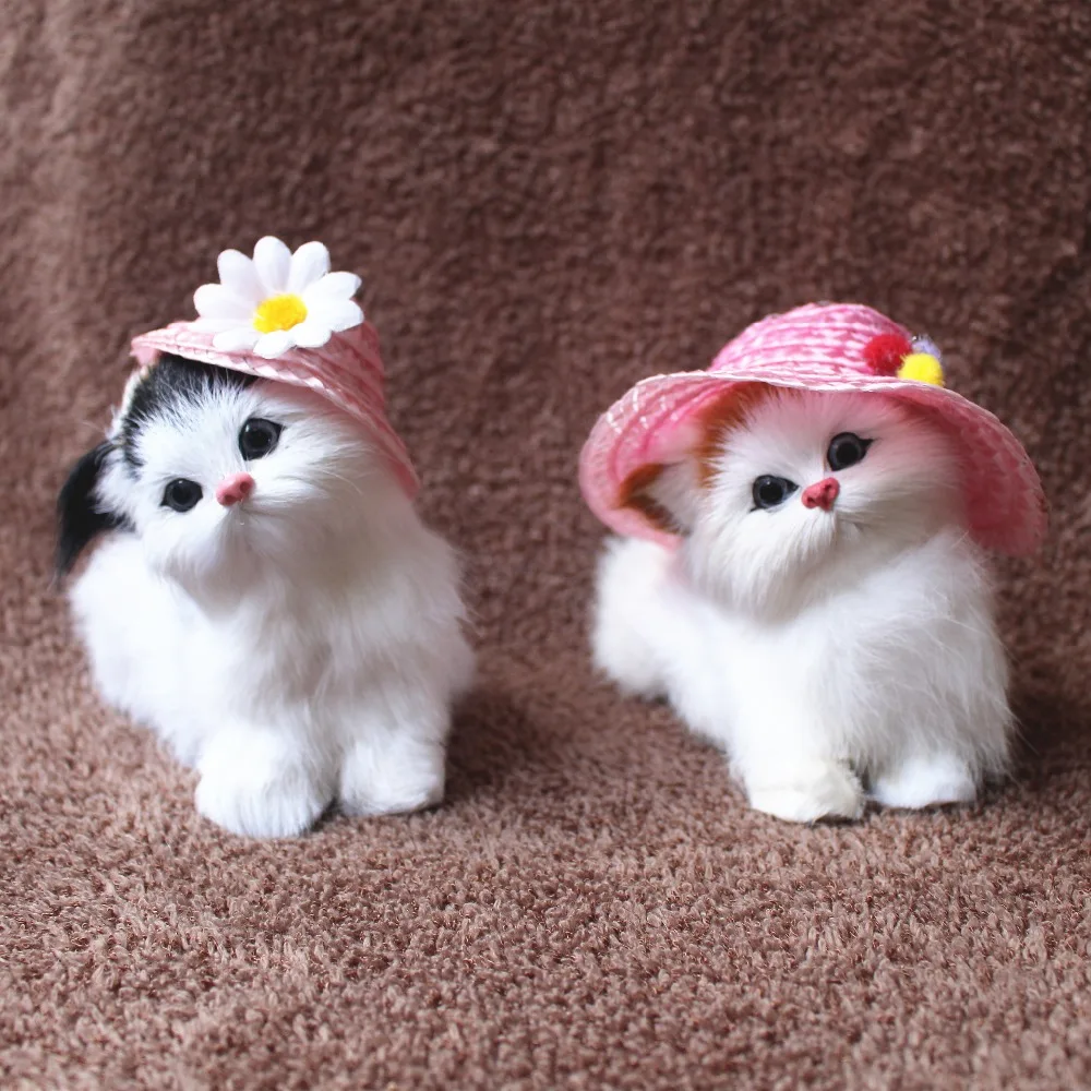 Handmade Simulation Cats With Hat Animal Home Decoration Plush Simulation Cats Children Gift
Handmade Simulation Cats With Hat Animal Home Decoration Plush Simulation Cats Children Gift