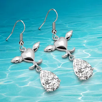 New fashion jewelry 925 sterling silver drop earrings for women,Zircon Angel drop earring,White zircon is noble simple
New fashion jewelry 925 sterling silver drop earrings for women,Zircon Angel drop earring,White zircon is noble simple