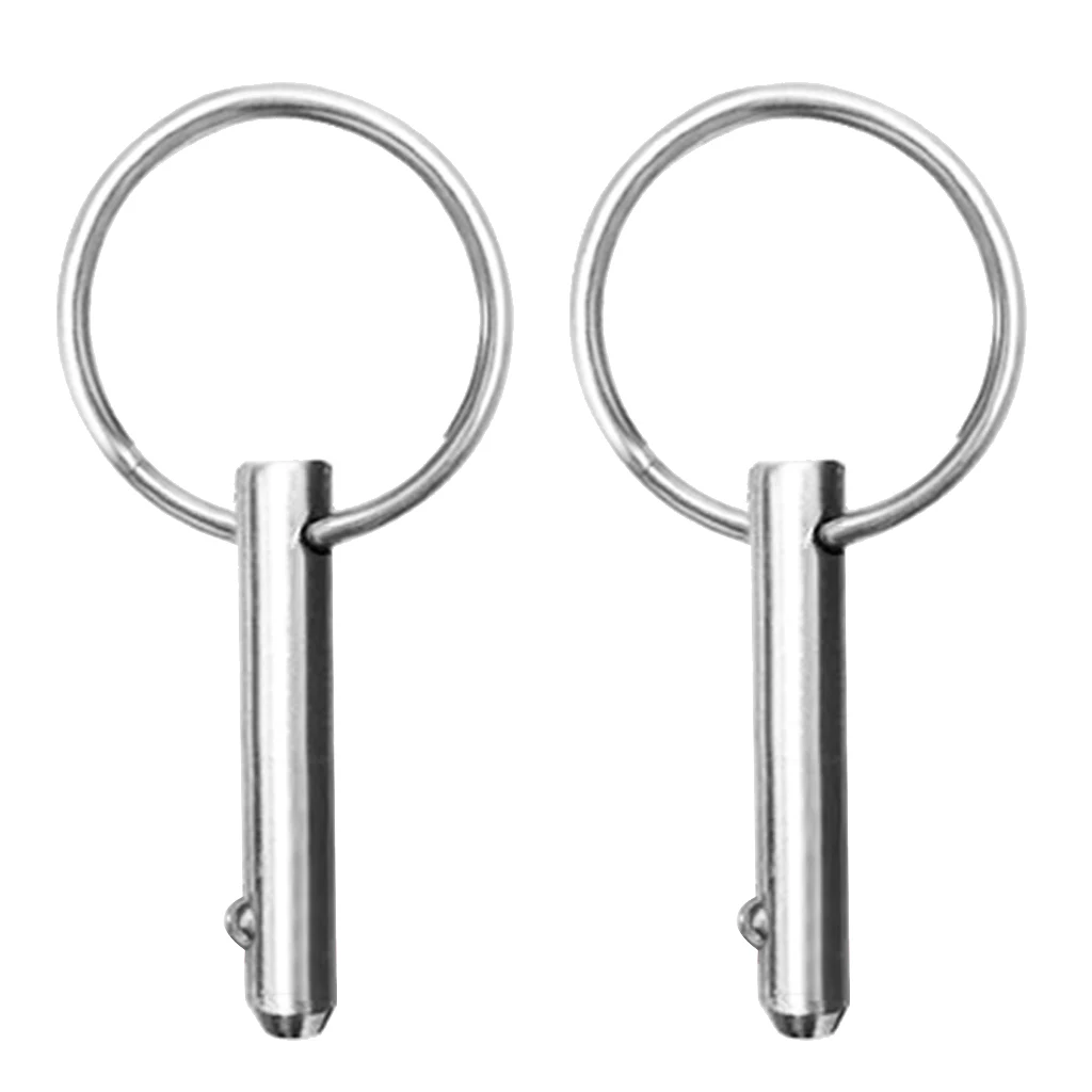 2 Pieces Bimini Top Boat Deck Hinge Quick Release Pins 1/4" - Marine Grade 316 Stainless Steel
2 Pieces Bimini Top Boat Deck Hinge Quick Release Pins 1/4" - Marine Grade 316 Stainless Steel