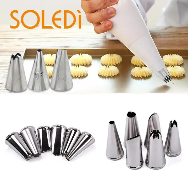 6pcs 1Set Cake cookies Decorating Tools Stainless Design Pastry Tube Tips Set New Kitchen Accessories Baking Tools Pastry Tube
6pcs 1Set Cake cookies Decorating Tools Stainless Design Pastry Tube Tips Set New Kitchen Accessories Baking Tools Pastry Tube