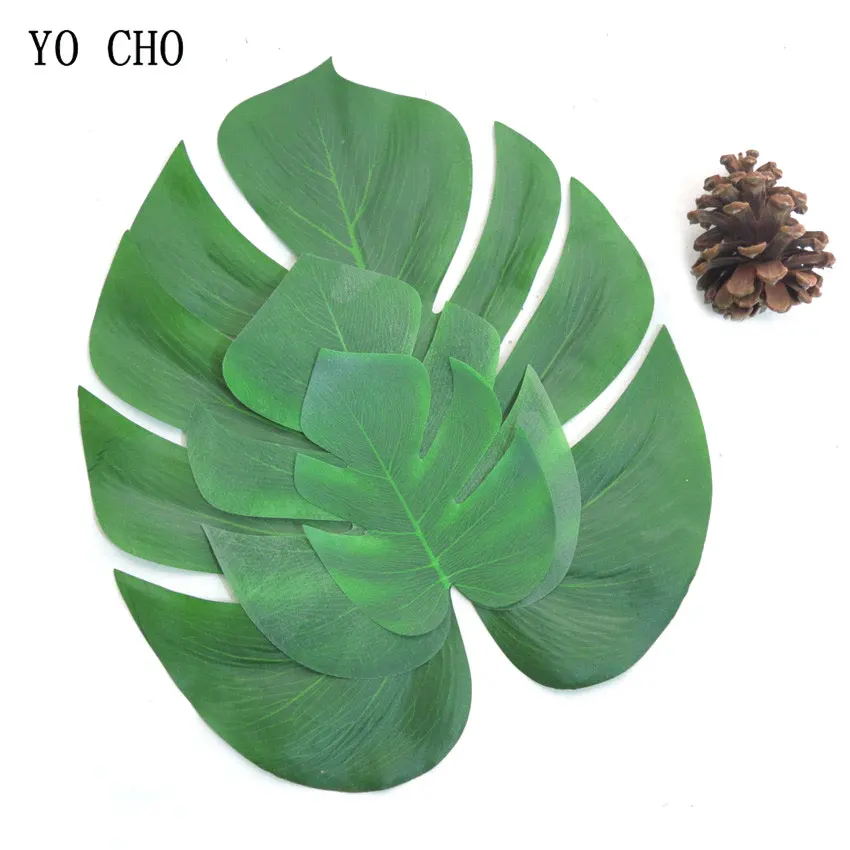 YO CHO 6pcs Monstera Deliciosa Turtle Leaf Fake Plants Garden Decor DIY Artificial Green Silk Leaves For Home Party Decorative
YO CHO 6pcs Monstera Deliciosa Turtle Leaf Fake Plants Garden Decor DIY Artificial Green Silk Leaves For Home Party Decorative
