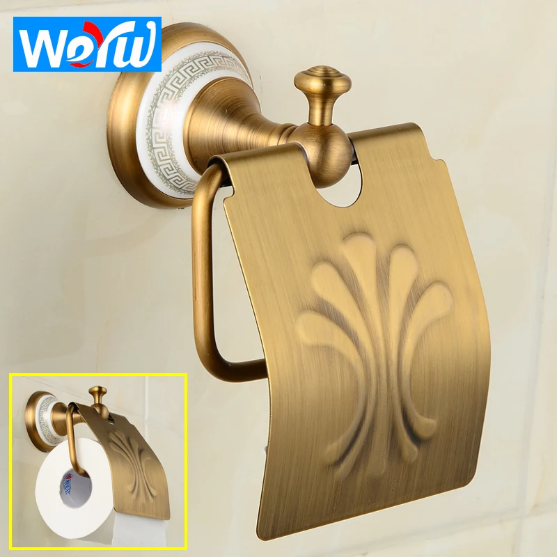 Toilet Paper Holder Cover Waterproof Copper Ceramic Paper Towel Holder Roll Paper Wall Mounted Antique Tissue Paper Holder Rack
Toilet Paper Holder Cover Waterproof Copper Ceramic Paper Towel Holder Roll Paper Wall Mounted Antique Tissue Paper Holder Rack