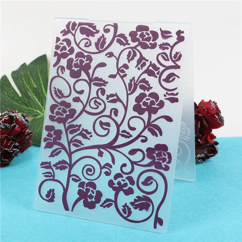 Rose Flowers Stamps Plastic Embossing Folders DIY Scrapbooking Paper Card Making Craft Template
Rose Flowers Stamps Plastic Embossing Folders DIY Scrapbooking Paper Card Making Craft Template