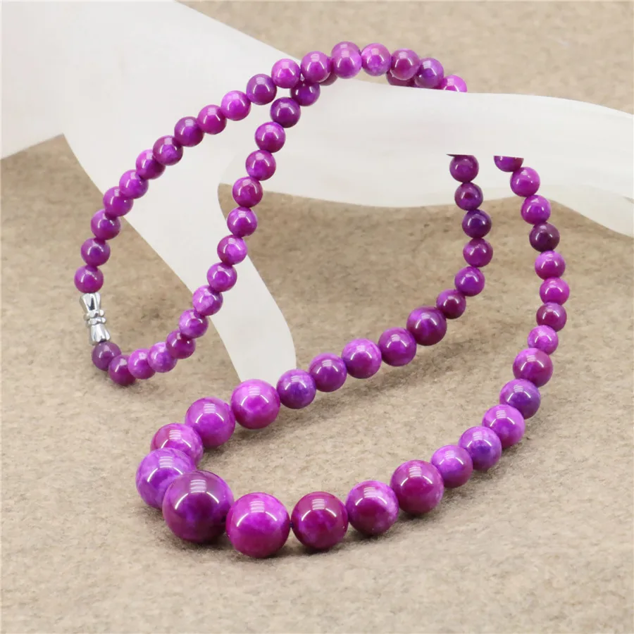 6-14mm Round Rose Red Blue Rain Stone Necklace Chalcedony Women Girl Neck Chain Mother's Day Gifts Fashion Jewelry Making Design
6-14mm Round Rose Red Blue Rain Stone Necklace Chalcedony Women Girl Neck Chain Mother's Day Gifts Fashion Jewelry Making Design