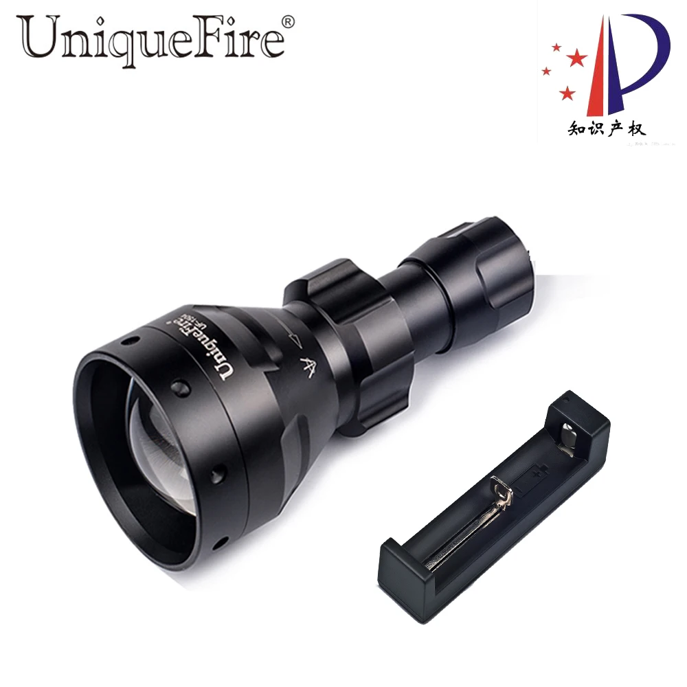 UniqueFire 1504 Tactical Flashlight XPE/XPG 3W LED Torch Adjustable Focus Zoom 1 Mode Light Lamp+Charger
UniqueFire 1504 Tactical Flashlight XPE/XPG 3W LED Torch Adjustable Focus Zoom 1 Mode Light Lamp+Charger