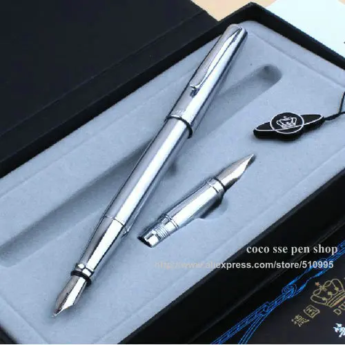 Fashion gentleman Duke 209 pure white stell fountain and art nib pen free shipping
Fashion gentleman Duke 209 pure white stell fountain and art nib pen free shipping