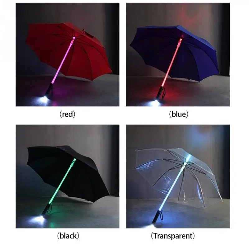 Wholesale LED Lightsaber Light Up Umbrella Laser Sword Golf Umbrellas Changing On The Shaft