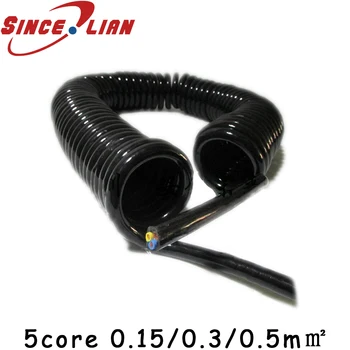 5 Core Extensible Wire Spiral Cable Telescopic Wire Spring Wire Spring Spiral Wire Cable for Manual Pulse Generator MPG
5 Core Extensible Wire Spiral Cable Telescopic Wire Spring Wire Spring Spiral Wire Cable for Manual Pulse Generator MPG