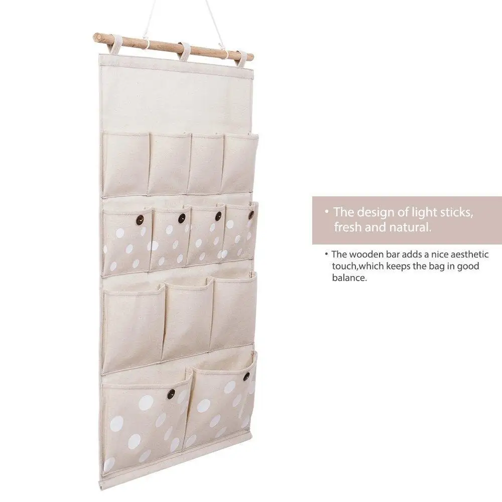 Adeeing Home Linen/Cotton Fabric 13 Pockets Wall Door Closet Hanging Storage bag organizer
Adeeing Home Linen/Cotton Fabric 13 Pockets Wall Door Closet Hanging Storage bag organizer