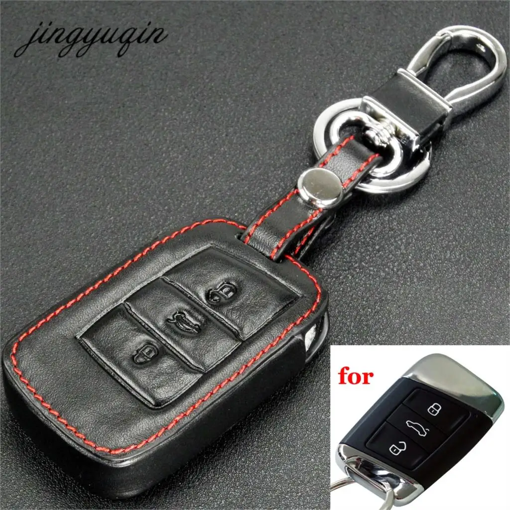 jingyuqin Car Remote Leather Key Case For VW Passat B8 MK7 Skoda Superb A7 Seat 2016 2017 Key Cover Fob Pocket Holder Keychain
jingyuqin Car Remote Leather Key Case For VW Passat B8 MK7 Skoda Superb A7 Seat 2016 2017 Key Cover Fob Pocket Holder Keychain
