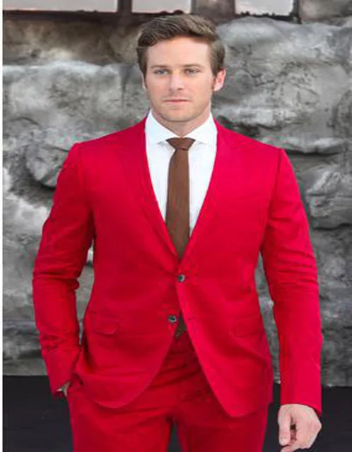 2018 Two Buttons Wedding Suits For Men Custom Made New Style Groom High Quality Casual Slim Fit Red Men Suits (Jacket+Pants)
2018 Two Buttons Wedding Suits For Men Custom Made New Style Groom High Quality Casual Slim Fit Red Men Suits (Jacket+Pants)