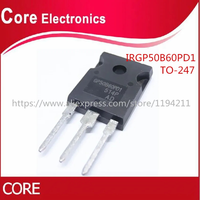 10 шт IRGP50B60PD1 TO-3P IRGP50B60 TO-247 GP50B60PD1 | Электронные компоненты и принадлежности