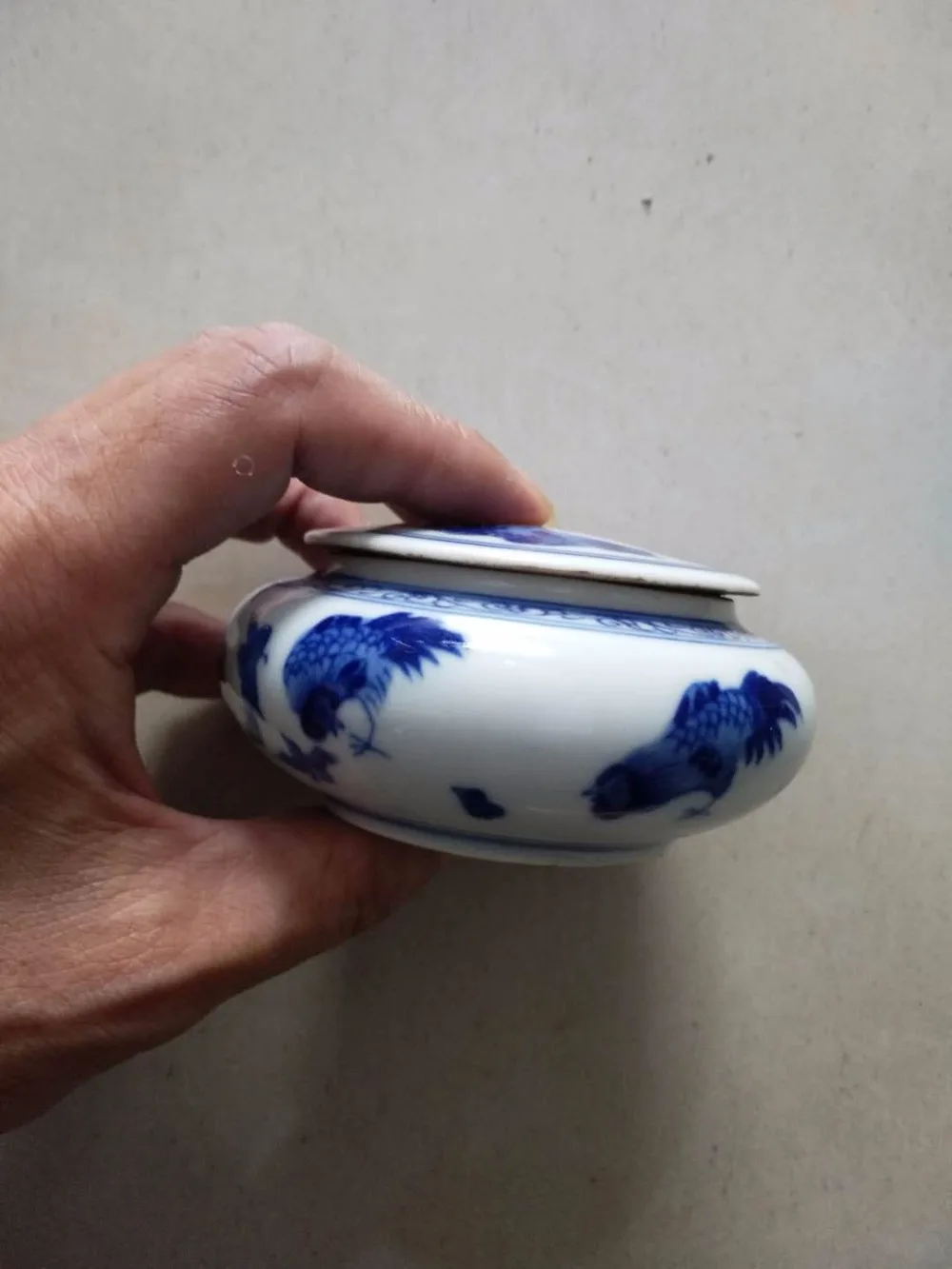 Exquisite Chinese Classical Handwork blue and white porcelain Chicken Small Box, Powder box,Pen wash box,red ink box
Exquisite Chinese Classical Handwork blue and white porcelain Chicken Small Box, Powder box,Pen wash box,red ink box