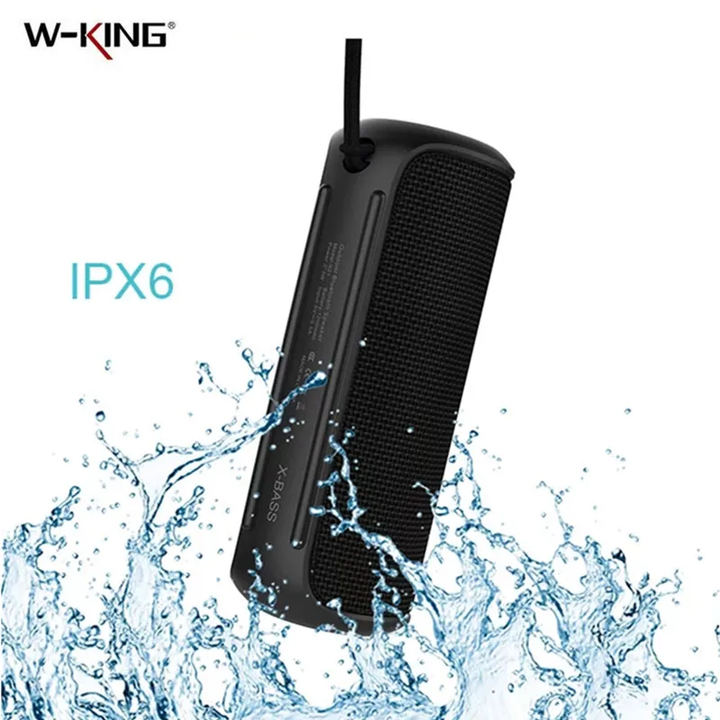 W-KING 20W Super Bass Portable Waterproof Bluetooth Speaker With DSP Outdoor Cylinder Fabric Mobile Phone/Computer Speaker
W-KING 20W Super Bass Portable Waterproof Bluetooth Speaker With DSP Outdoor Cylinder Fabric Mobile Phone/Computer Speaker