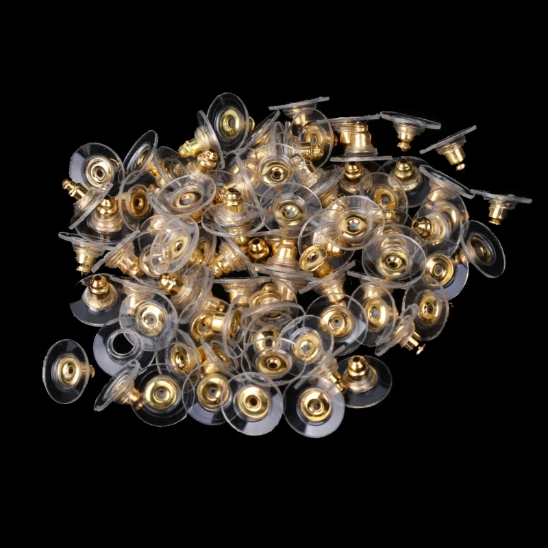 100Pcs Hypoallergenic Earring Back Safety Clutch with Pad Accessories New Earring Back
100Pcs Hypoallergenic Earring Back Safety Clutch with Pad Accessories New Earring Back