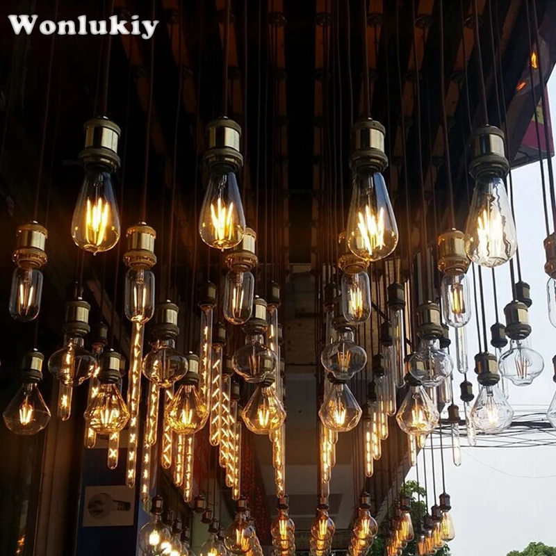 Led Retro Bulb A60 ST64 G45 G80 G95 G125 Holiday Filament Lamp 220v E27 2W 4W 6W 8W Edison Bulb for Home Cafe Restaurant Decor
Led Retro Bulb A60 ST64 G45 G80 G95 G125 Holiday Filament Lamp 220v E27 2W 4W 6W 8W Edison Bulb for Home Cafe Restaurant Decor