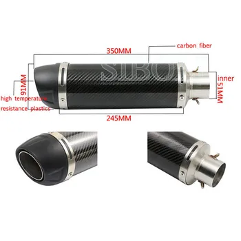 51MM Universal Motorcycle Exhaust Muffler Motorbike Pipe escape moto For suzuki GSR 600 750 CRF 230 FZ6 S1000RR Z900 cafe racer
51MM Universal Motorcycle Exhaust Muffler Motorbike Pipe escape moto For suzuki GSR 600 750 CRF 230 FZ6 S1000RR Z900 cafe racer