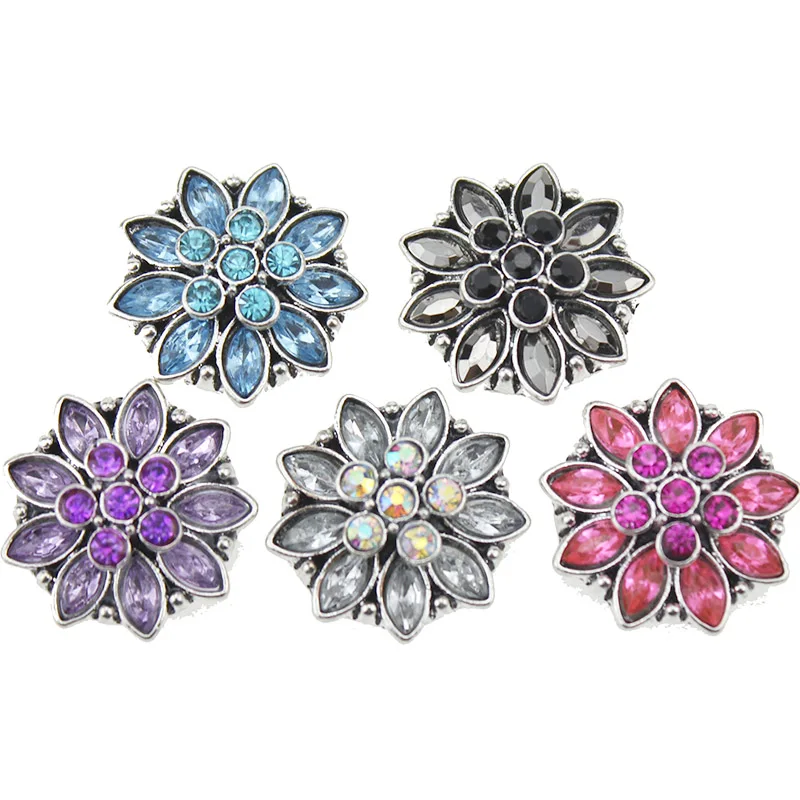 20pcs/lot New Snap Jewelry Vintage Rhinestone Lotus Flower Snap Buttons for DIY 18mm Snaps Bracelet for Women
20pcs/lot New Snap Jewelry Vintage Rhinestone Lotus Flower Snap Buttons for DIY 18mm Snaps Bracelet for Women