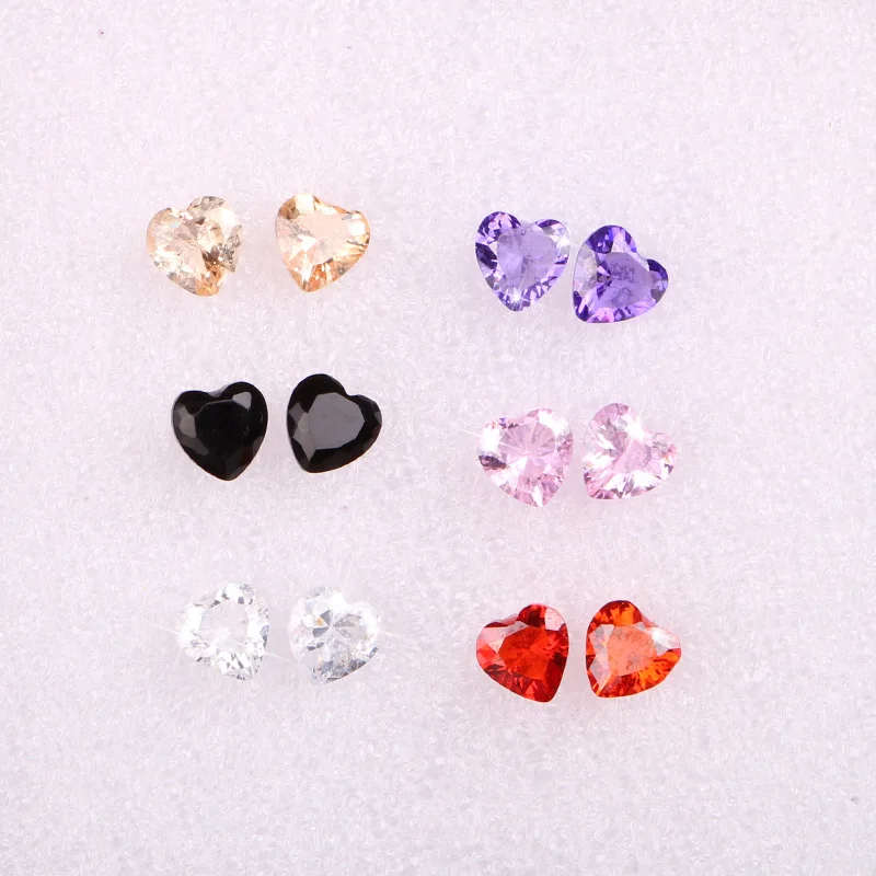 Zircon Colorful Small Stud Earrings for women Heart shape classic Fashion jewelry 2019 Party daily
Zircon Colorful Small Stud Earrings for women Heart shape classic Fashion jewelry 2019 Party daily