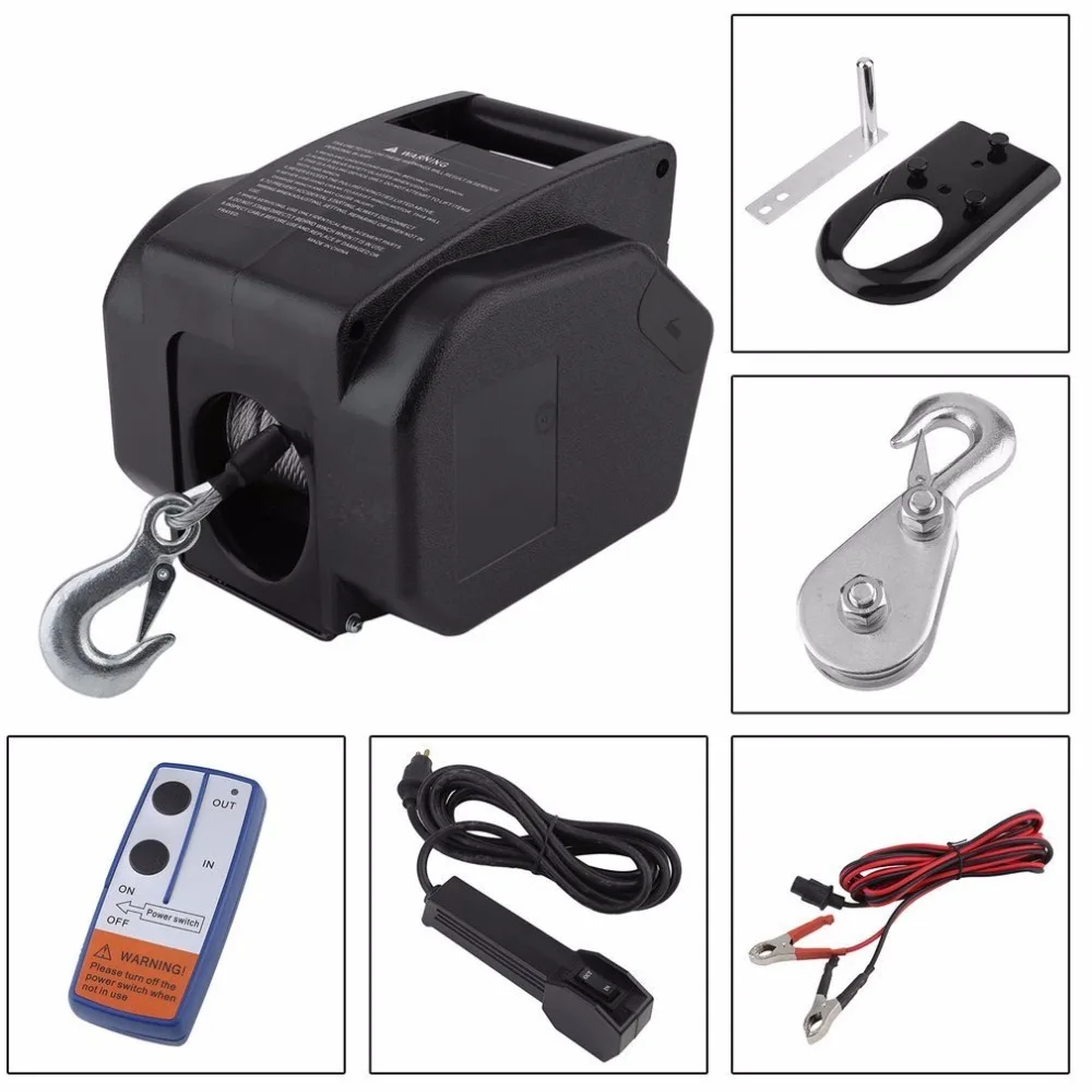 12V Electrical Winch With Remote Control 4990 KG Motor Car Winch Wire Recovery Winch Auto Boat Lift Winch Boat Trailer Truck Kit
12V Electrical Winch With Remote Control 4990 KG Motor Car Winch Wire Recovery Winch Auto Boat Lift Winch Boat Trailer Truck Kit