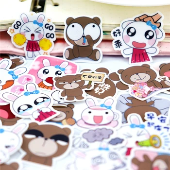 40pcs cute Animal Bear & Rabbit Stickers Diary Album Decorative Sticker LINE For Suitcase Laptop Decal Fashion DIY Waterproof
40pcs cute Animal Bear & Rabbit Stickers Diary Album Decorative Sticker LINE For Suitcase Laptop Decal Fashion DIY Waterproof