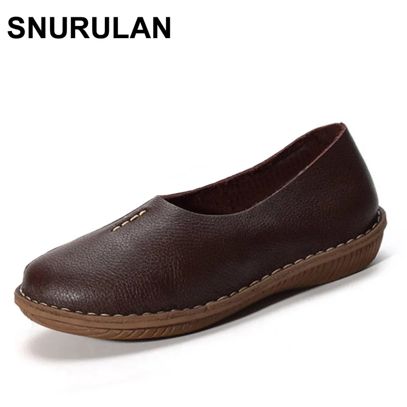 SNURULAN Hand-made Women Shoes Flat 100% Authentic Leather Upper Casual Slip on Ladies Flat Shoes Slip Resistance Rubber Sole
SNURULAN Hand-made Women Shoes Flat 100% Authentic Leather Upper Casual Slip on Ladies Flat Shoes Slip Resistance Rubber Sole