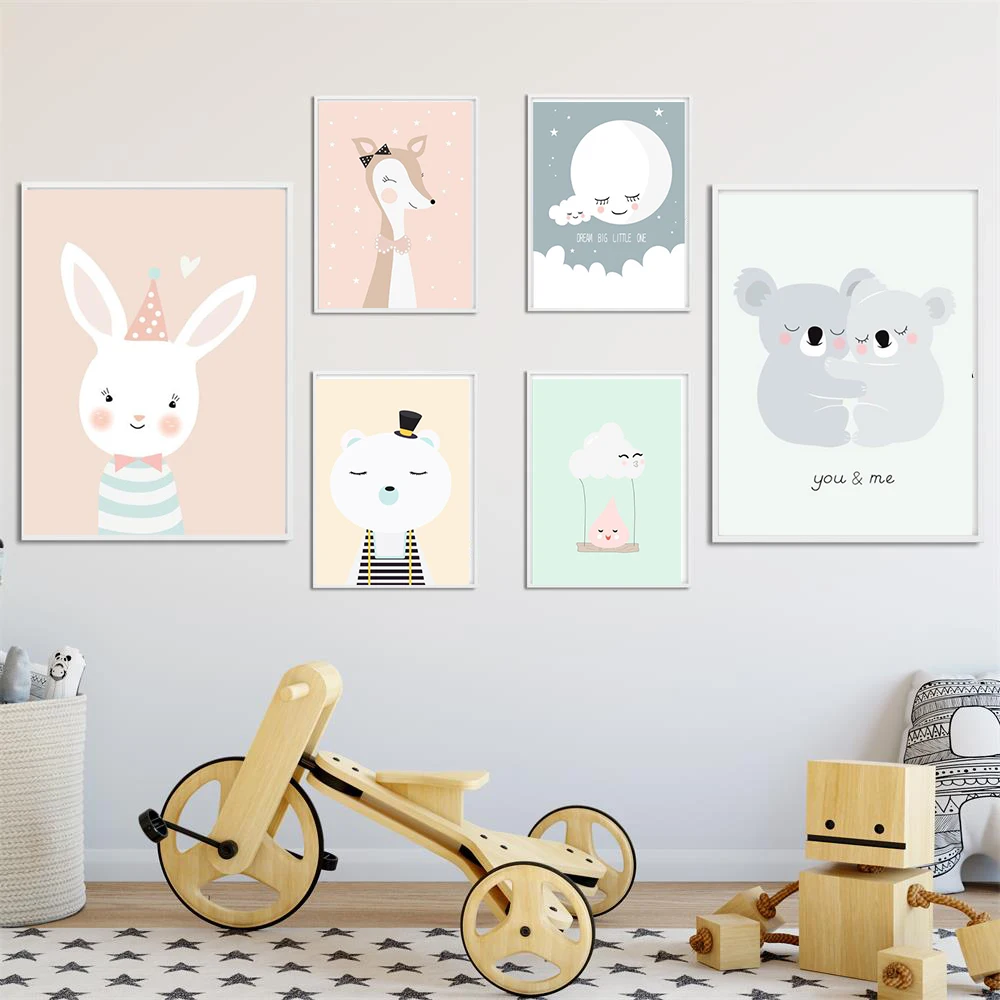 Canvas Art Cute Cartoon Painting Nordic Decoration Home Deer Posters And Prints Rabbit Poster Wall Picture Baby Room Unframed
Canvas Art Cute Cartoon Painting Nordic Decoration Home Deer Posters And Prints Rabbit Poster Wall Picture Baby Room Unframed