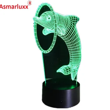 Dolphin Night Lamp Art Deco Lamp Amazing Colorful 3D Night Light for Children Cheap Price Free Drop Shipping
Dolphin Night Lamp Art Deco Lamp Amazing Colorful 3D Night Light for Children Cheap Price Free Drop Shipping
