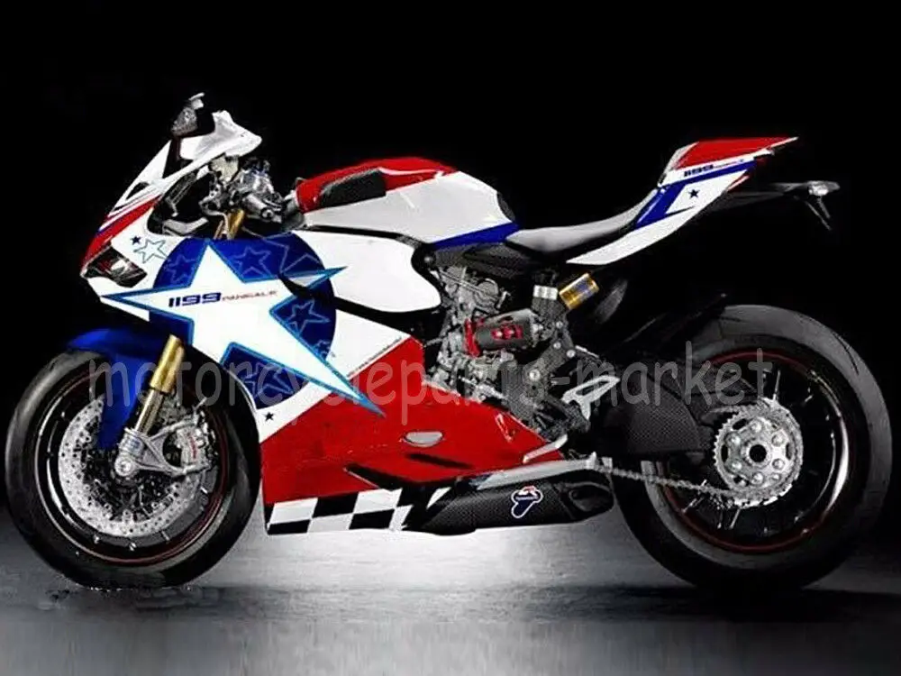 Motorcycle White W/ Blue Red Star ABS Plastic Bodywork Fairing Injection Kit For Ducati 1199 Panigale 2012 - 2014 2013
Motorcycle White W/ Blue Red Star ABS Plastic Bodywork Fairing Injection Kit For Ducati 1199 Panigale 2012 - 2014 2013