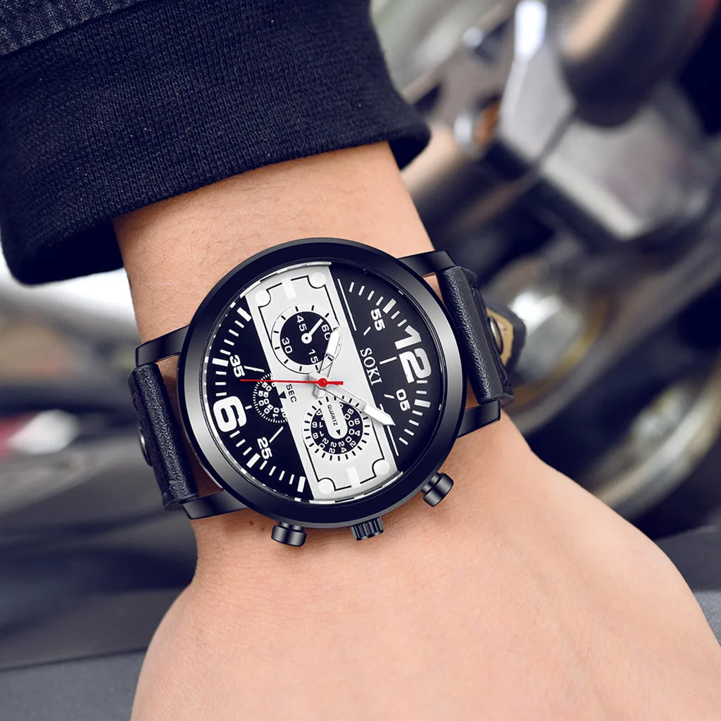Men's Watches Fashion New Creative Personality Quartz Belt Watch Mens relojes hombre 2019 erkek kol saati zegarek meski AD
Men's Watches Fashion New Creative Personality Quartz Belt Watch Mens relojes hombre 2019 erkek kol saati zegarek meski AD
