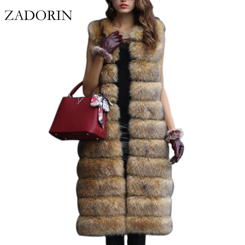 ZADORIN New Faux Fur Vest Autumn Winter Warm Long Faux Fur Coat Women Luxury Faux Fur Jacket Fur Gilet Fourrure veste femme
ZADORIN New Faux Fur Vest Autumn Winter Warm Long Faux Fur Coat Women Luxury Faux Fur Jacket Fur Gilet Fourrure veste femme