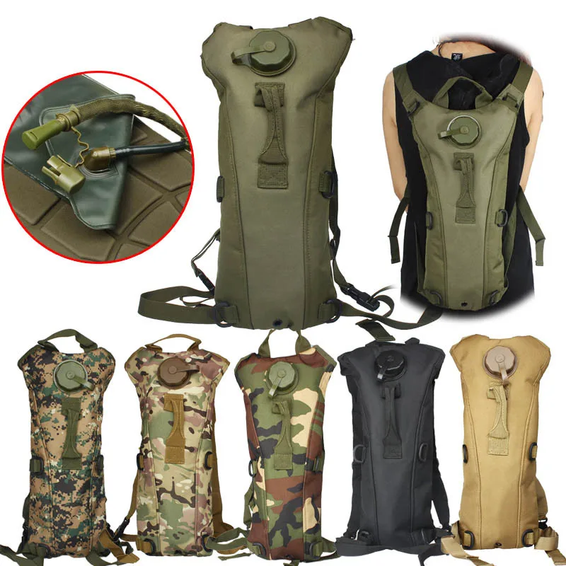 3L Portable Hydration Packs Camo Tactical Bike Bicycle Camel Water Bladder Bag Assault Backpack Camping Hiking Pouch Tools 2019
3L Portable Hydration Packs Camo Tactical Bike Bicycle Camel Water Bladder Bag Assault Backpack Camping Hiking Pouch Tools 2019