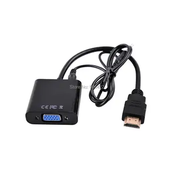 Male HDMI to VGA Converter Adapter with Audio Cable for Xbox 360 for PS3 Laptop Desktop Support 1080P HDTV Displayer 
Male HDMI to VGA Converter Adapter with Audio Cable for Xbox 360 for PS3 Laptop Desktop Support 1080P HDTV Displayer