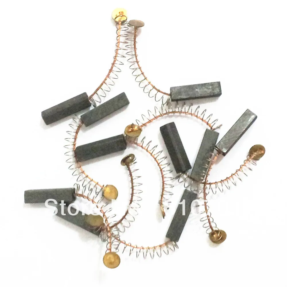 10pcs Generic Electric Motor Carbon Brushes 4x4x15mm Springs & Wicks Power Hand Tool Grinder for Electric Drill
10pcs Generic Electric Motor Carbon Brushes 4x4x15mm Springs & Wicks Power Hand Tool Grinder for Electric Drill