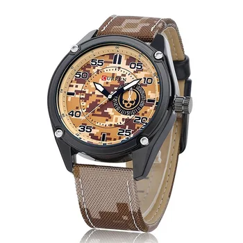2018 New camouflage digital dial leather strap Casual Fashion sports High-end precision Men's Quartz watch 
2018 New camouflage digital dial leather strap Casual Fashion sports High-end precision Men's Quartz watch