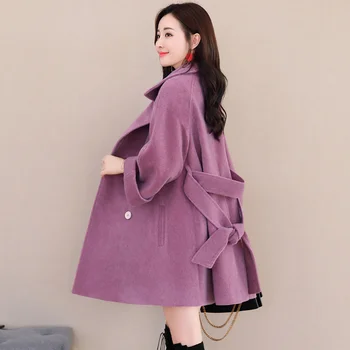 2020 autumn and winter new style women's cloak Mao coat, long Korean character, popular woolen coat tide.
2020 autumn and winter new style women's cloak Mao coat, long Korean character, popular woolen coat tide.