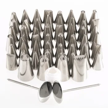 52Pcs/Lot Stainless Steel Sugar Craft Piping Nozzle Pastry Tube Fondant Cake Decorating Tool Icing Nozzle Tips Set Hot Wholesale
52Pcs/Lot Stainless Steel Sugar Craft Piping Nozzle Pastry Tube Fondant Cake Decorating Tool Icing Nozzle Tips Set Hot Wholesale
