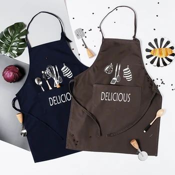 Aprons Korean fashion kitchen apron pack apron custom work clothes waterproof and oil proof European style men and women
Aprons Korean fashion kitchen apron pack apron custom work clothes waterproof and oil proof European style men and women