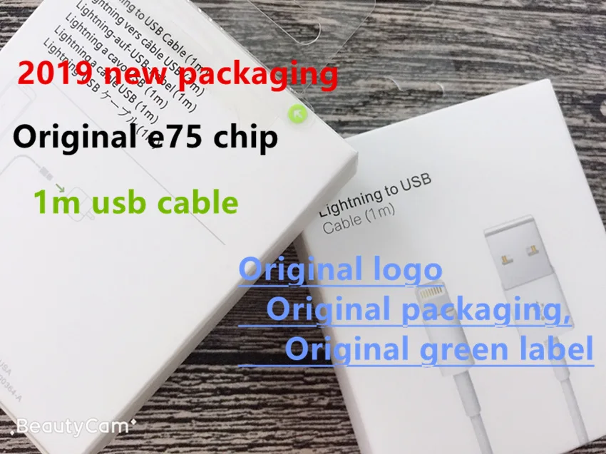 100pcs/lot New packaging 100% Genuine Original 1m/3ft E75 Chip Data USB charging cable for Foxconn i8 i7 6 X XS With green label
100pcs/lot New packaging 100% Genuine Original 1m/3ft E75 Chip Data USB charging cable for Foxconn i8 i7 6 X XS With green label