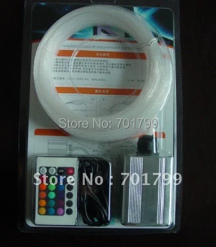 200pcs 0.75mm*2m PMMA optical fiber kit with 3W RGB light engine,IR 24key remote
200pcs 0.75mm*2m PMMA optical fiber kit with 3W RGB light engine,IR 24key remote