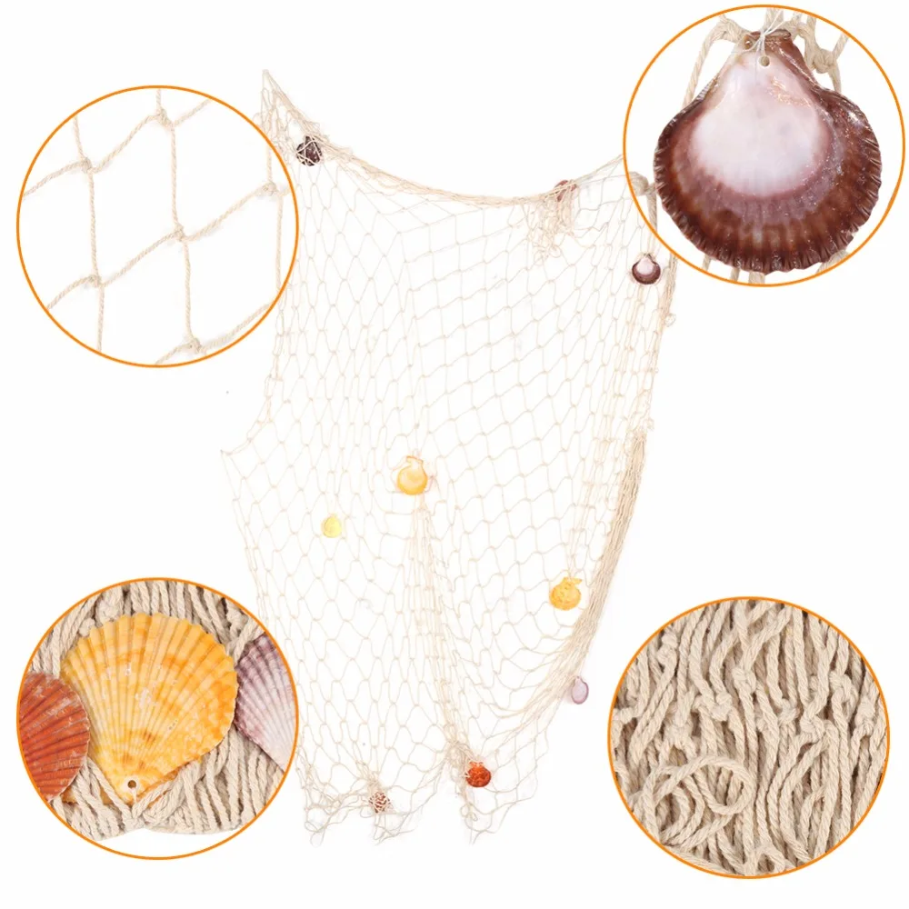 2M x 1M Fish Net Hanging Decorative Home Decor Nautical Fishing mesh 3D Wall sticker Seaside Beach Shell Party
2M x 1M Fish Net Hanging Decorative Home Decor Nautical Fishing mesh 3D Wall sticker Seaside Beach Shell Party