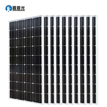 

Xinpuguang 10*100w Solar Panel 1000w Photovoltaic Module Monocrystalline Silicon Cells 1KW Off Grid Systems 12v/24v Battery Kits