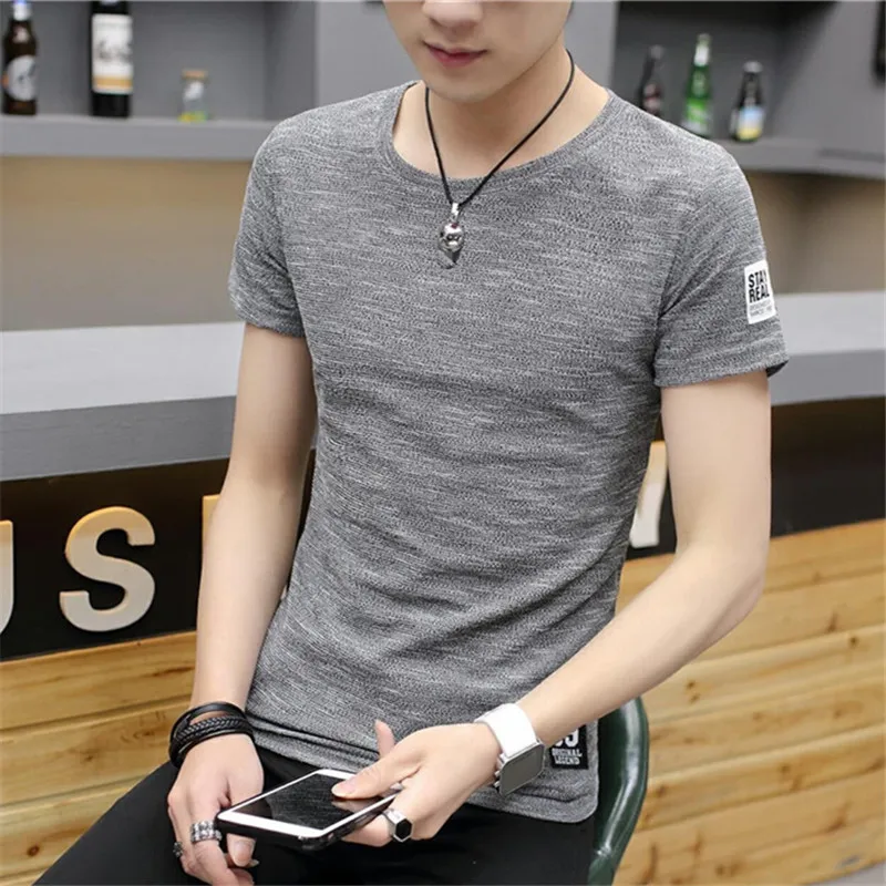 2019 Summer fashion leisure Men's Short Sleeve T-Shirt Trend Large Size Half Male Sleeve T-Shirt
2019 Summer fashion leisure Men's Short Sleeve T-Shirt Trend Large Size Half Male Sleeve T-Shirt