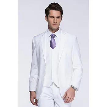 3 pieces Groomsmen Shawl Lapel Groom mens suit Tuxedo 2017 White men wedding suits Best Slim Fit Man Blazer (Jacket+Pants+Vest)
3 pieces Groomsmen Shawl Lapel Groom mens suit Tuxedo 2017 White men wedding suits Best Slim Fit Man Blazer (Jacket+Pants+Vest)