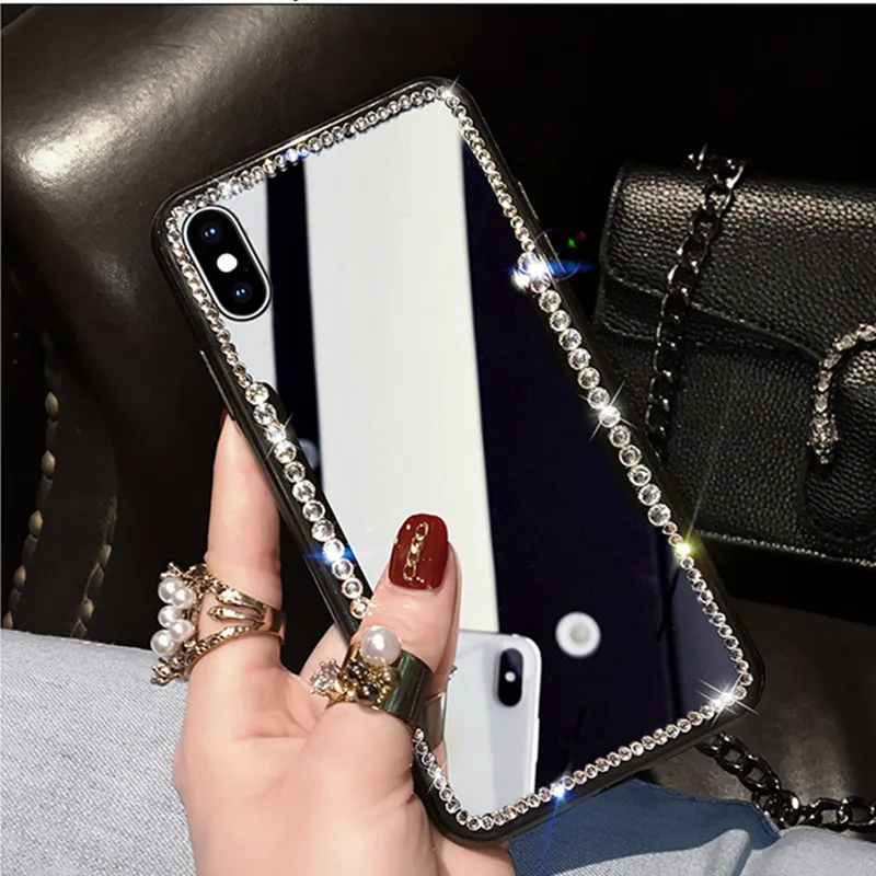 Luxury Mirror bling Diamond Soft Case For iPhone 6 6S 7 8 Plus Shockproof Glossy Phone Cover For iPhone X XR XS Max Capa
Luxury Mirror bling Diamond Soft Case For iPhone 6 6S 7 8 Plus Shockproof Glossy Phone Cover For iPhone X XR XS Max Capa