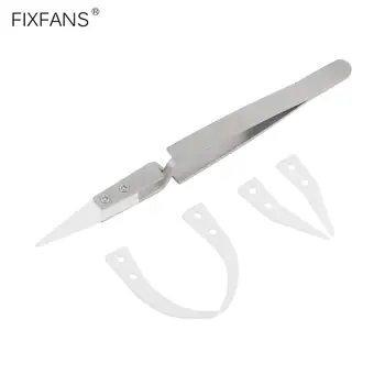 FIXFANS Heat Resistant Insulated Ceramic Tips Cross Lock Reverse Tweezers for Heating Wire Coils Vape DIY Hand Tools
FIXFANS Heat Resistant Insulated Ceramic Tips Cross Lock Reverse Tweezers for Heating Wire Coils Vape DIY Hand Tools