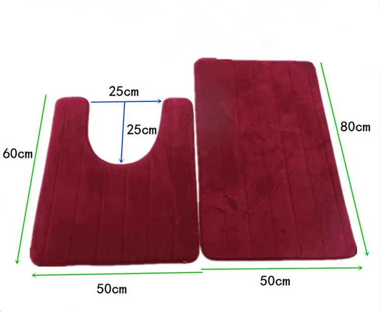 2 Pcs Simple Bathroom Mat Set U Shape Bathroom Carpet Toilet Rugs Non-Slip WC Mat High Water Absorbent Bath Rugs tapete banheiro
2 Pcs Simple Bathroom Mat Set U Shape Bathroom Carpet Toilet Rugs Non-Slip WC Mat High Water Absorbent Bath Rugs tapete banheiro